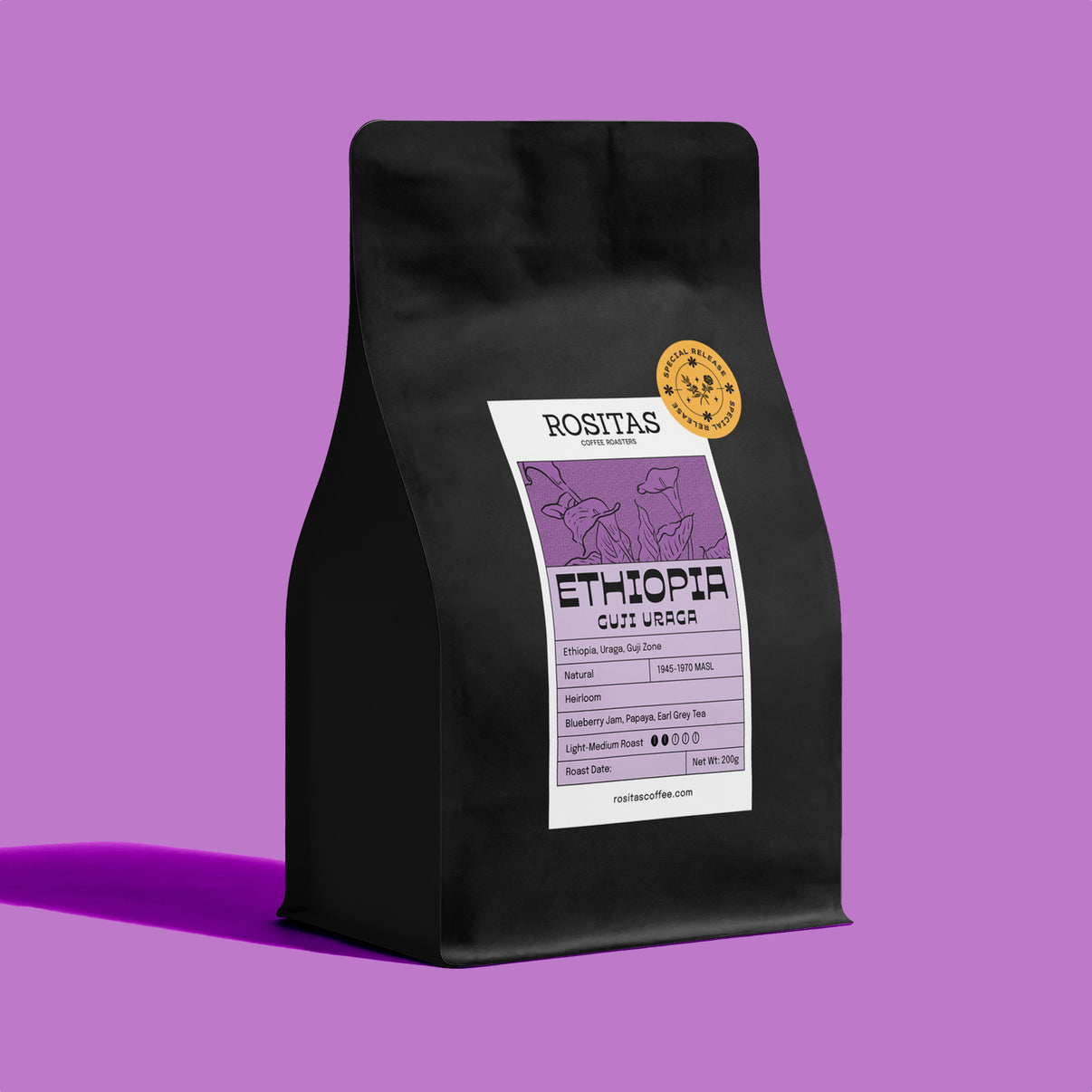 Ethiopia Guji Uraga Special Release Coffee Beans Rositas Coffee